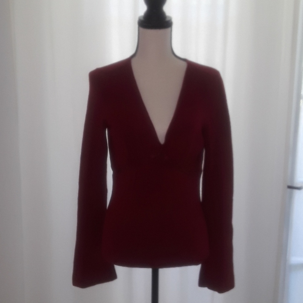 INC Red long sleeve sweater